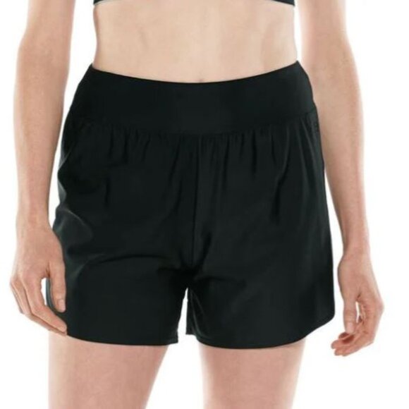 Coolibar Ripple swim shorts with liner - Picture 2 of 6